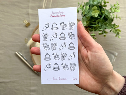 Einschulung A6 minimalistisch
