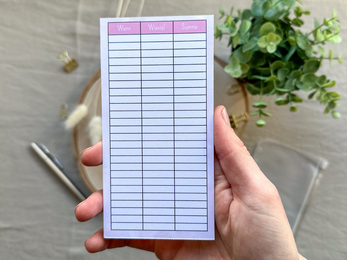 10 Euro Challenge A6 aquarell