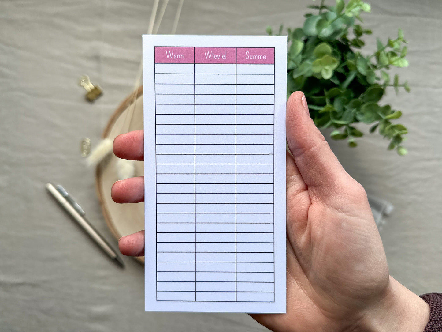 5 Euro Challenge A6 minimalistisch