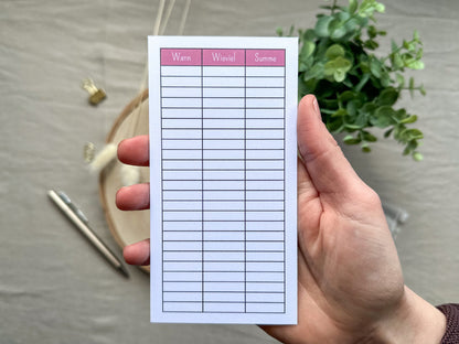 5 Euro Challenge A6 minimalistisch