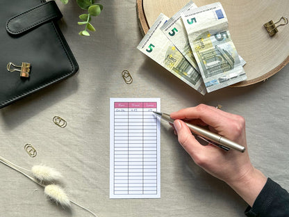 5 Euro Challenge A6 minimalistisch