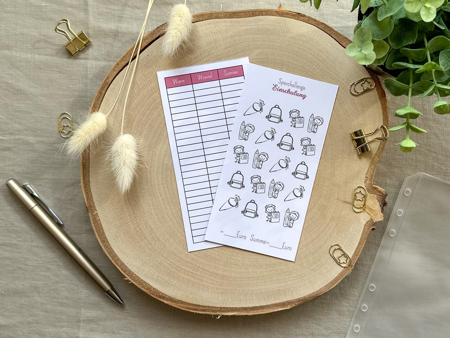 Einschulung A6 minimalistisch