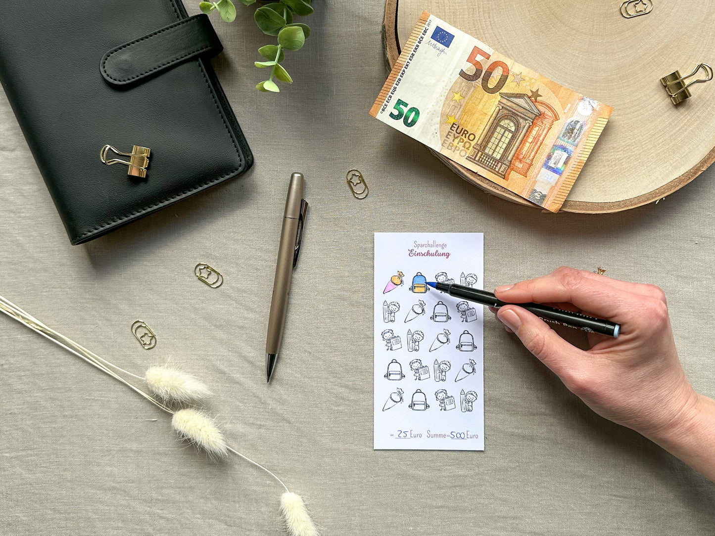 Einschulung A6 minimalistisch