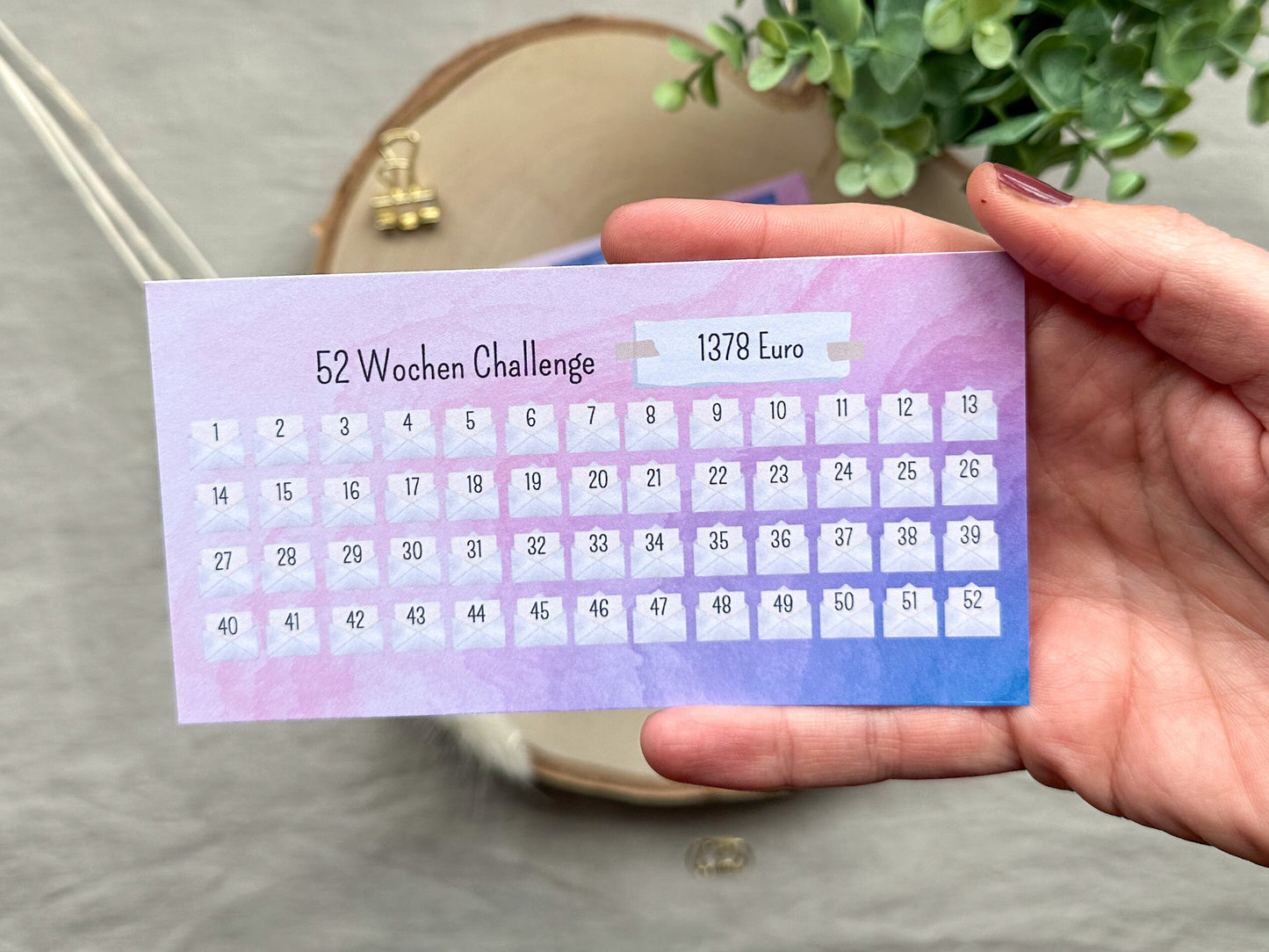 52 Wochen Challenge A6 bunt