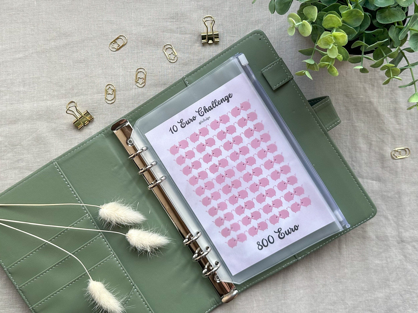 10 Euro Challenge A5 aquarell