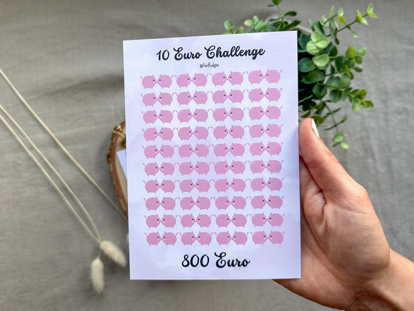 10 Euro Challenge A5 aquarell