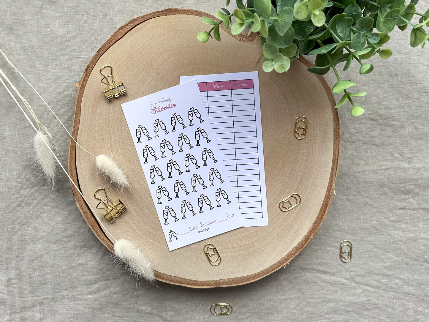 Silvester A6 minimalistisch