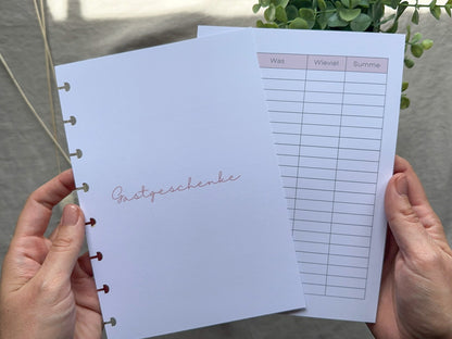 Budgetplanung Hochzeit A5