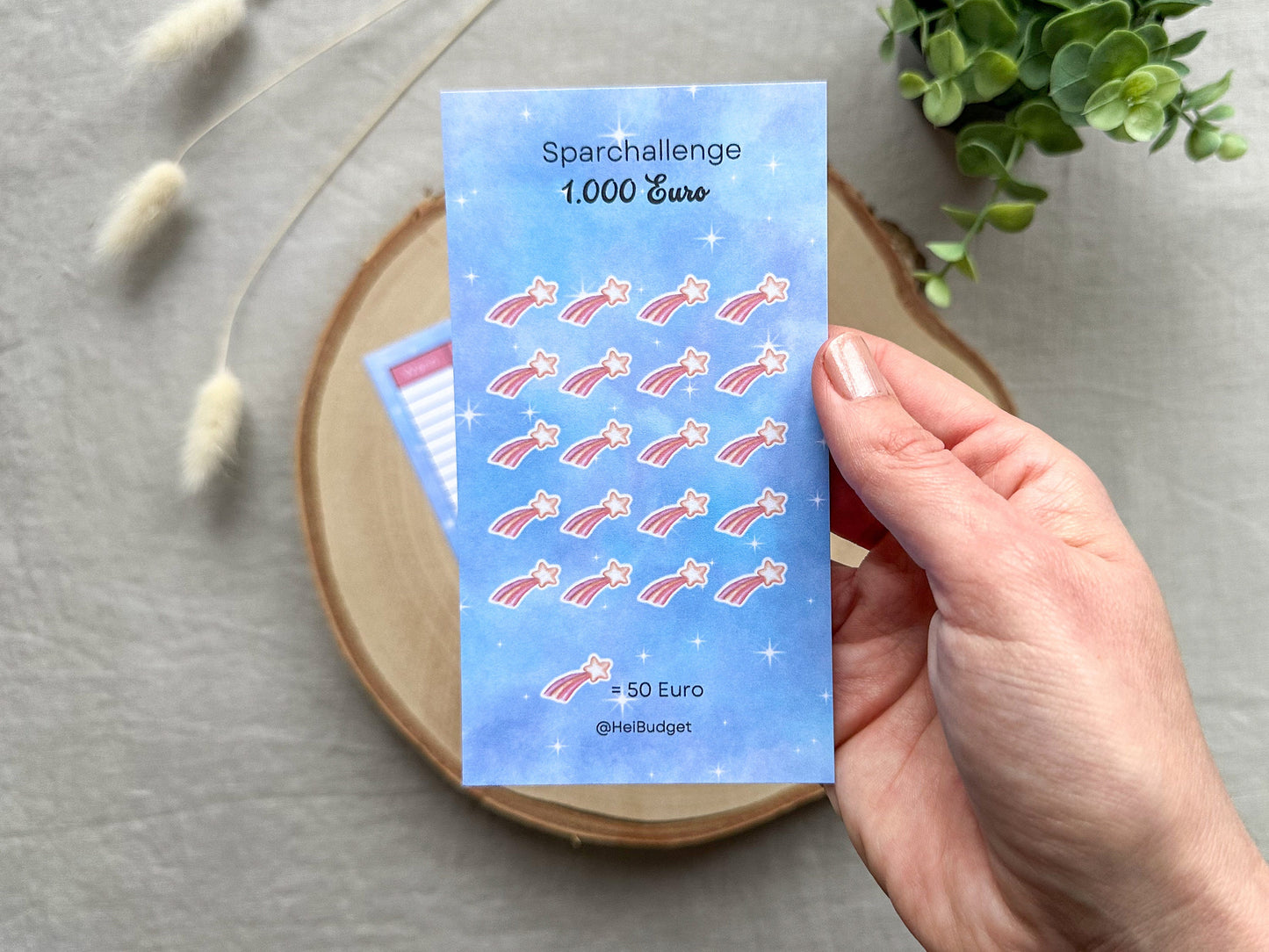 1000 Euro Challenge A6 bunt